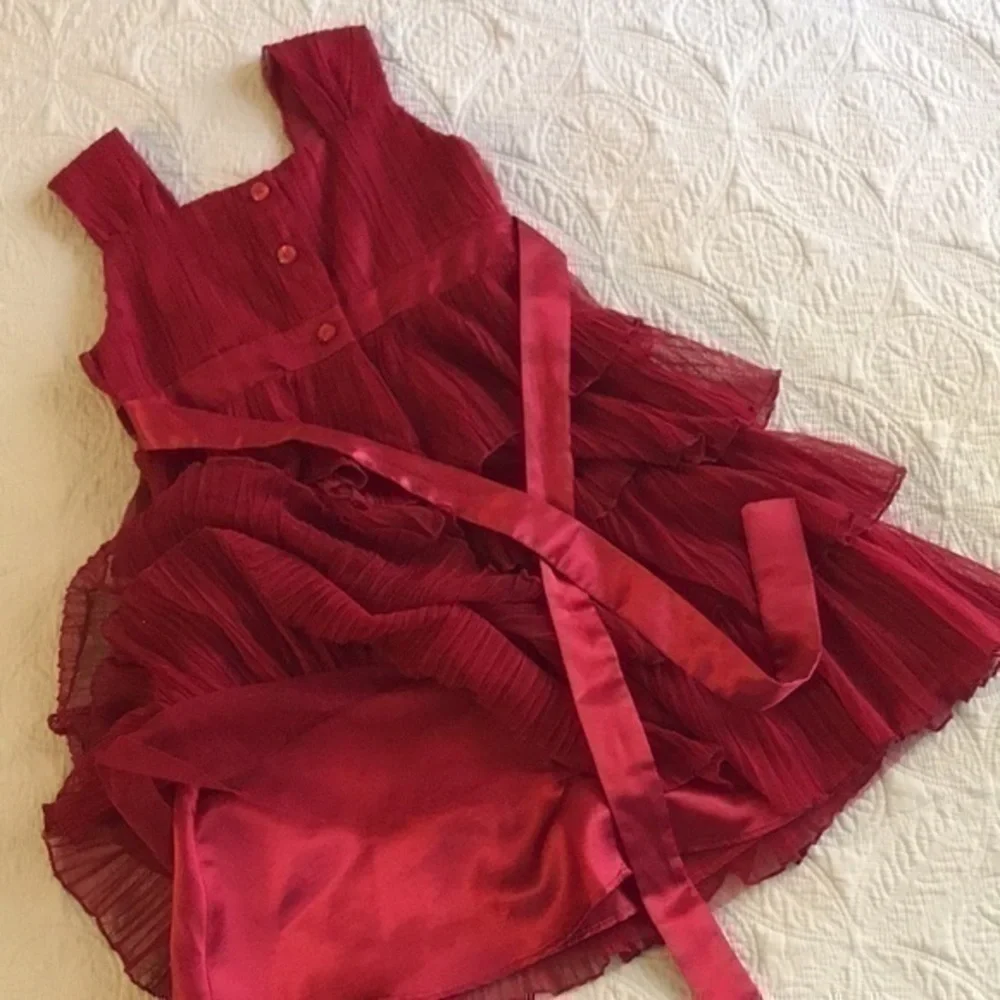 JONA MICHELLE Red Layered Fancy Dress Size 4/5